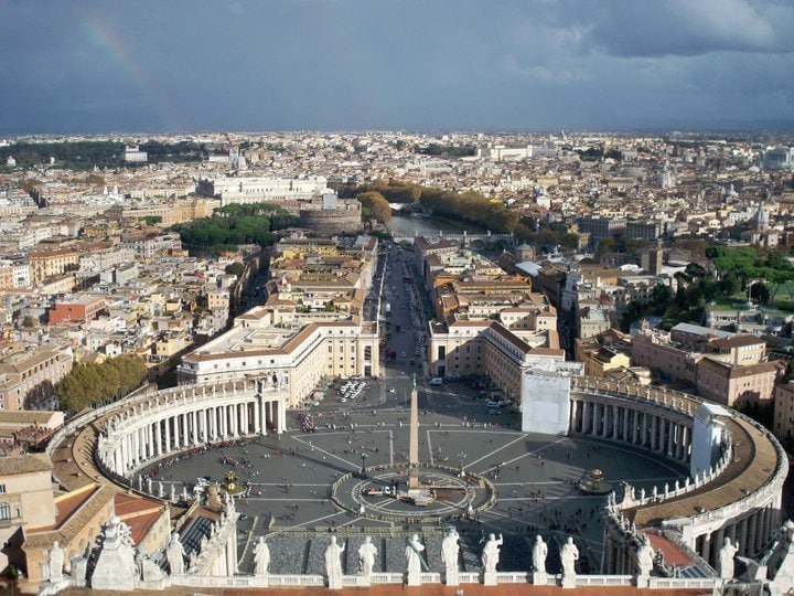 View of Saint Peter Square from the Dome.