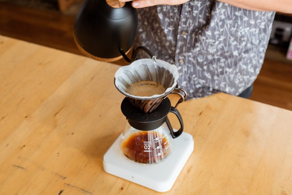 First pours decide coffee sweetness and acidity according to Tetsu Kasuya 4:6 Coffee Brewing Method For V60